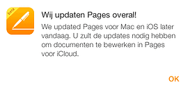 iCloud pages updates