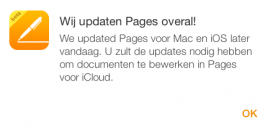 iCloud pages updates