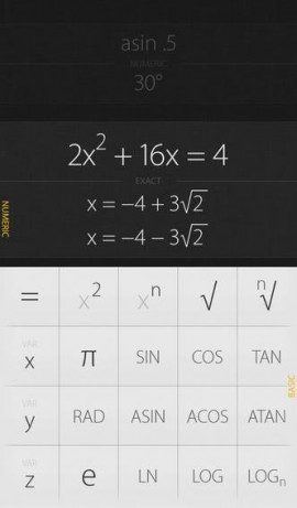 Archimedes iPhone calculator iOS