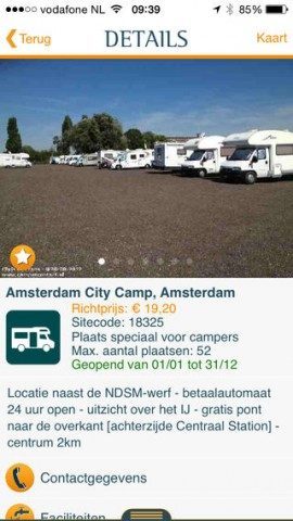 Campercontact camperlocatie iOS