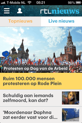 RTL Nieuws iPhone vernieuwd