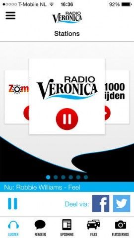 Radio Veronica zender iPhone