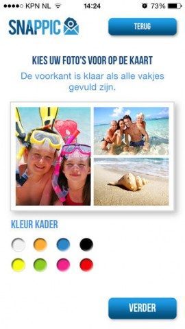 Snappic iPhone ansichtkaart