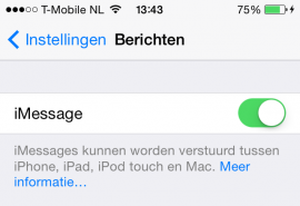 iMessage deactiveren