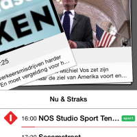 tvgids beginscherm kaarten vegen