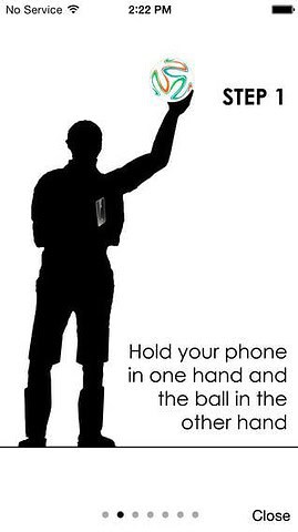 BallTune laat bal stuiteren iPhone