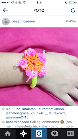 Instagram roze bloem