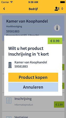 KvK App product kopen iPhone