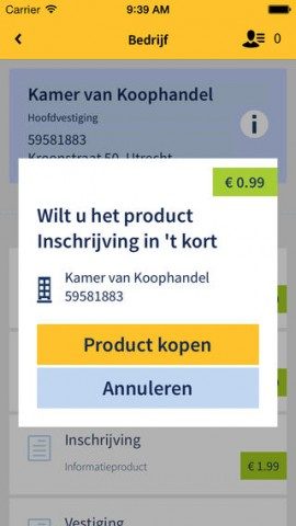 KvK App product kopen iPhone