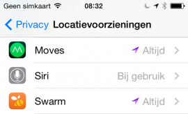 Locatievoorzieningen iOS 8