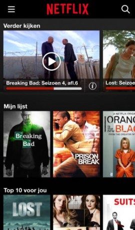 Netflix iOS redesign