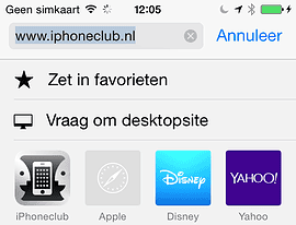 Safari desktopsite iOS 8