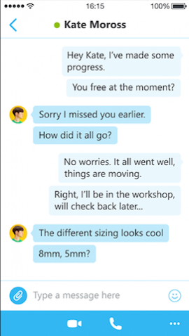 Skype groepschat