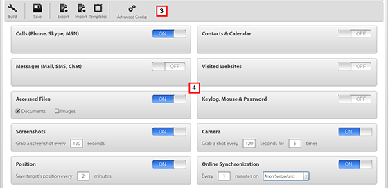 HackingTeam configuratie