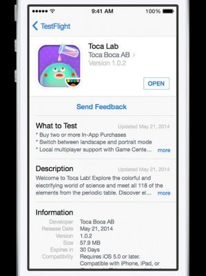 testflight-feedback-testinstructies