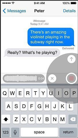 iOS 8 Uitgelicht geluiden opnemen