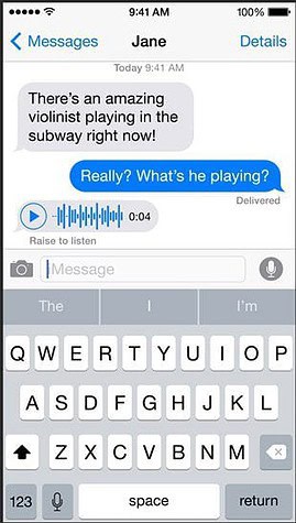iOS 8 iMessage geluid ontvangen