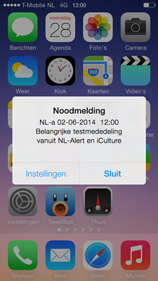 NL-Alert mededeling