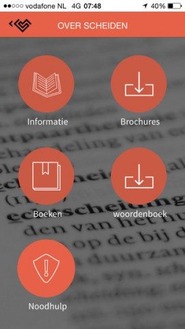 Scheiding App informatie aanvragen