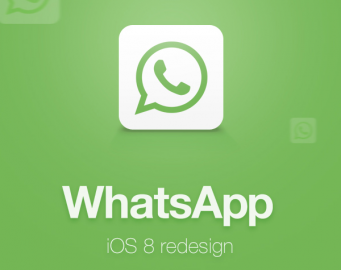 WhatsApp iOS 8 redesign logo