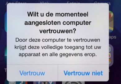 iOS vertrouw