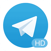 telegram hd icoon groot