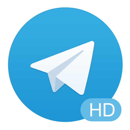 telegram hd icoon groot