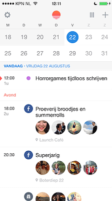 Agenda-apps Sunrise Agenda iOS