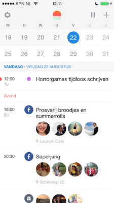 Agenda-apps Sunrise Agenda iOS