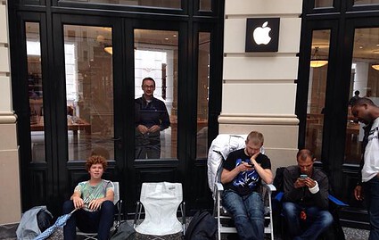 Apple Store eerste wachtenden