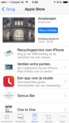 Recyclingservice iPhone