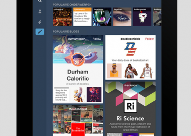 Tumblr iPad iPhone nieuwe blogdesigns