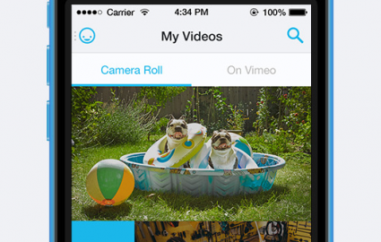 Vimeo video's uploaden iPhone