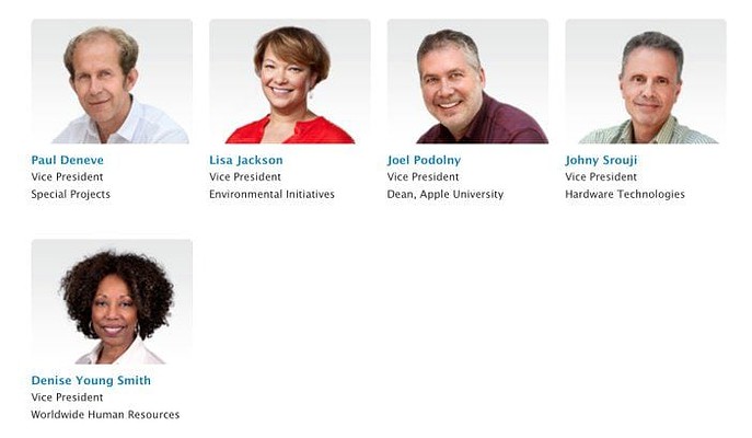 apple executive team