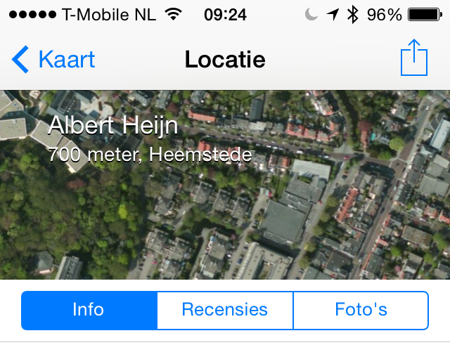 iOS 8 Apple Maps bedrijf 2