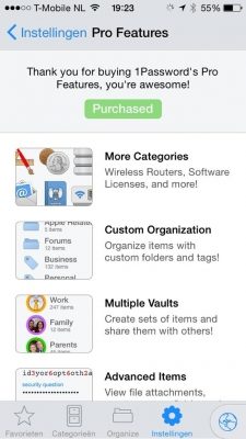 1Password 5 Pro features