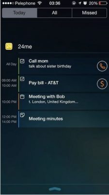 24me widget screenshots iPhone