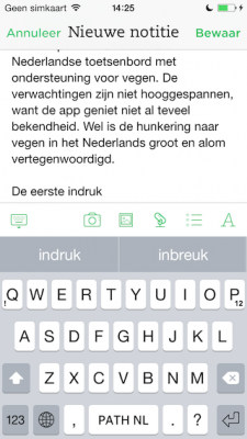 Path Input review zin beginnen