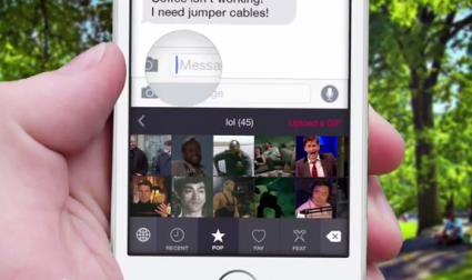 PopKey GIF toetsenbord voor iOS 8