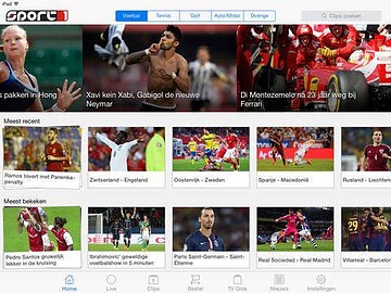 Sport1 app iPad