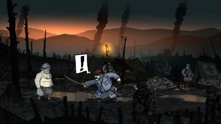 Valiant Hearts loopgraven in het donker iOS