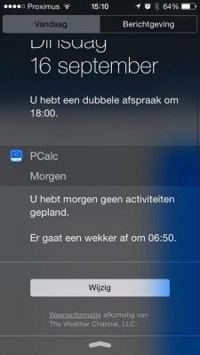 Widget Pcalc defect