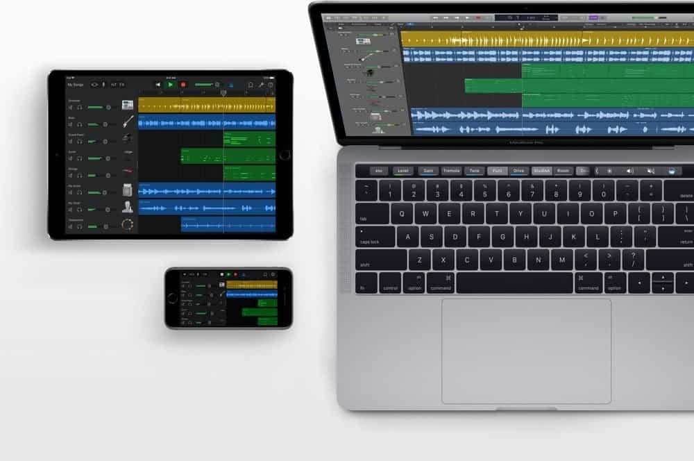 GarageBand op iPhone, iPad en Mac