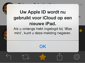 iOS 8 push icloud login