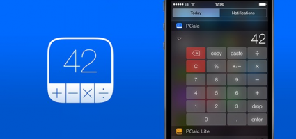 iOS 8 widget PCalc