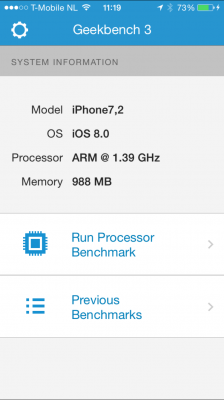 iPhone 6 benchmark