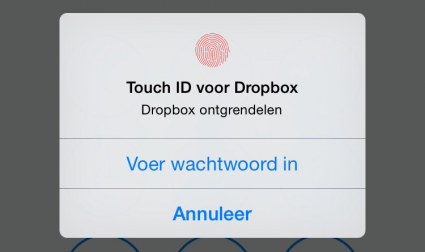 Dropbox Touch ID iOS