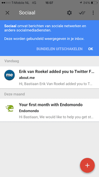 Google Inbox bundel