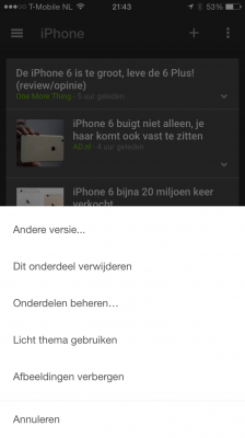 Google Nieuws: filteropties