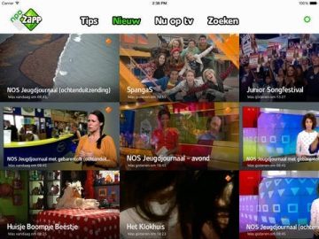 NPO Zapp nieuwe programma's kijken op iPad